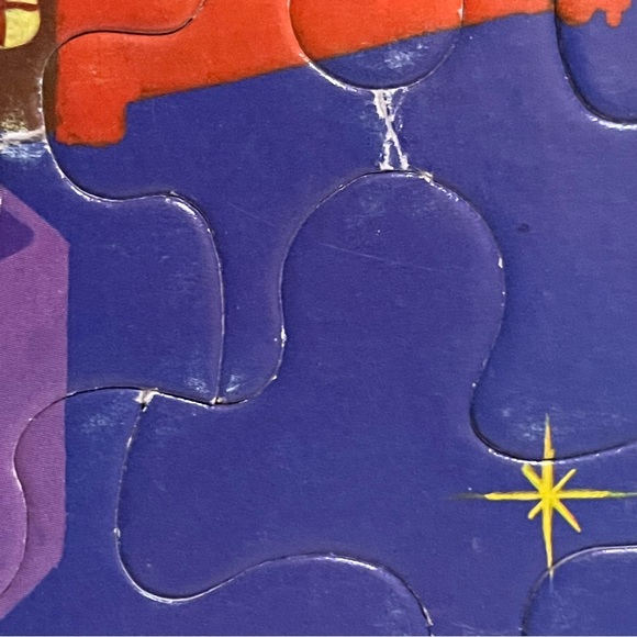 Vintage Christmas Frame Tray Puzzle Santa Reindeer Western Publishing MCM #4424 - Picture 9 of 16